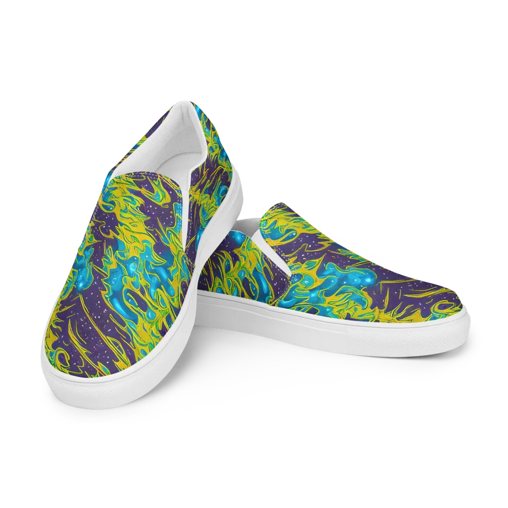 Aqua Eclipse on Women's Slip-On Canvas Shoes — Left Front