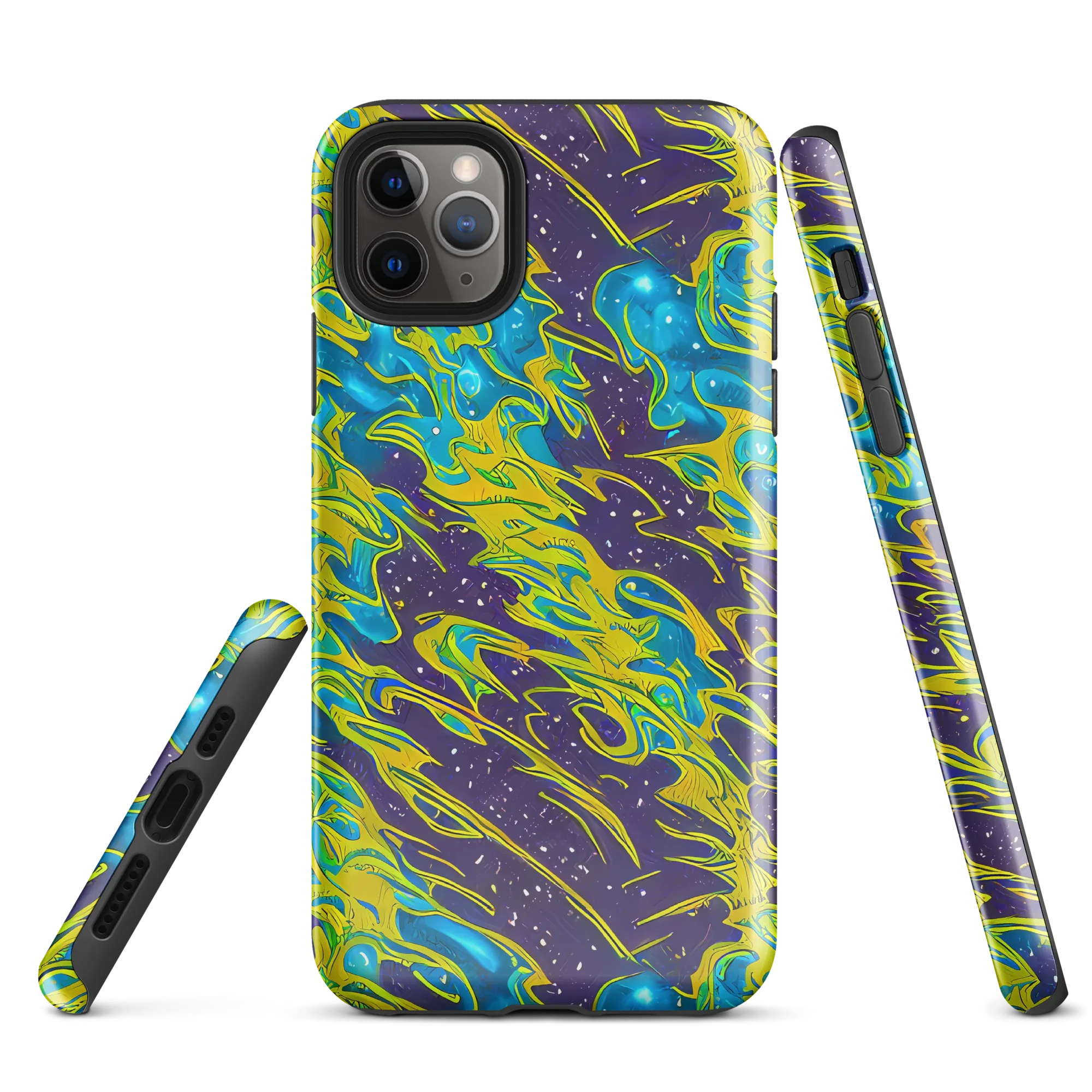 Aqua Eclipse on Tough Case for iPhone® — Front