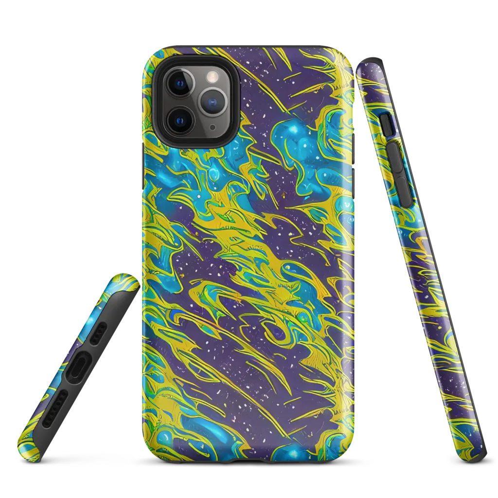 Aqua Eclipse on Tough Case for iPhone® — Front