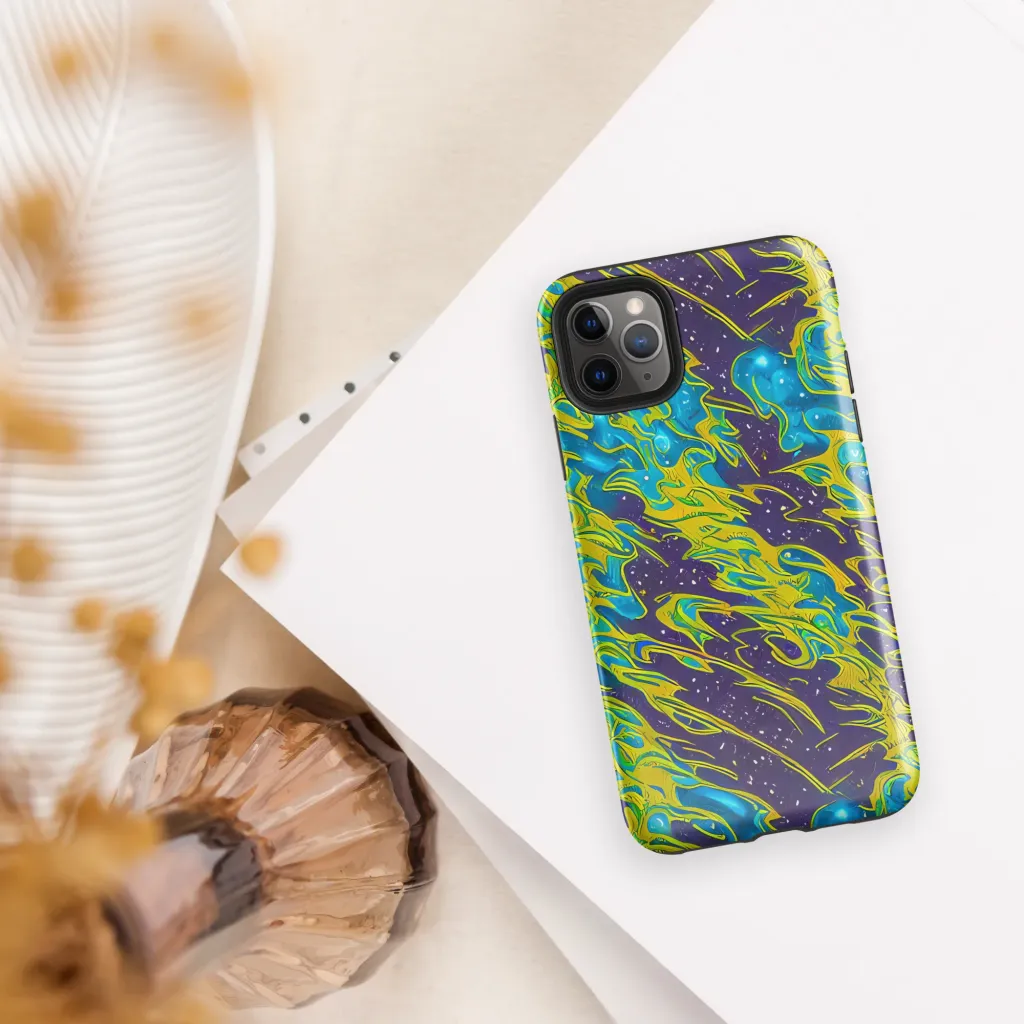 Aqua Eclipse on Tough Case for iPhone® — Front