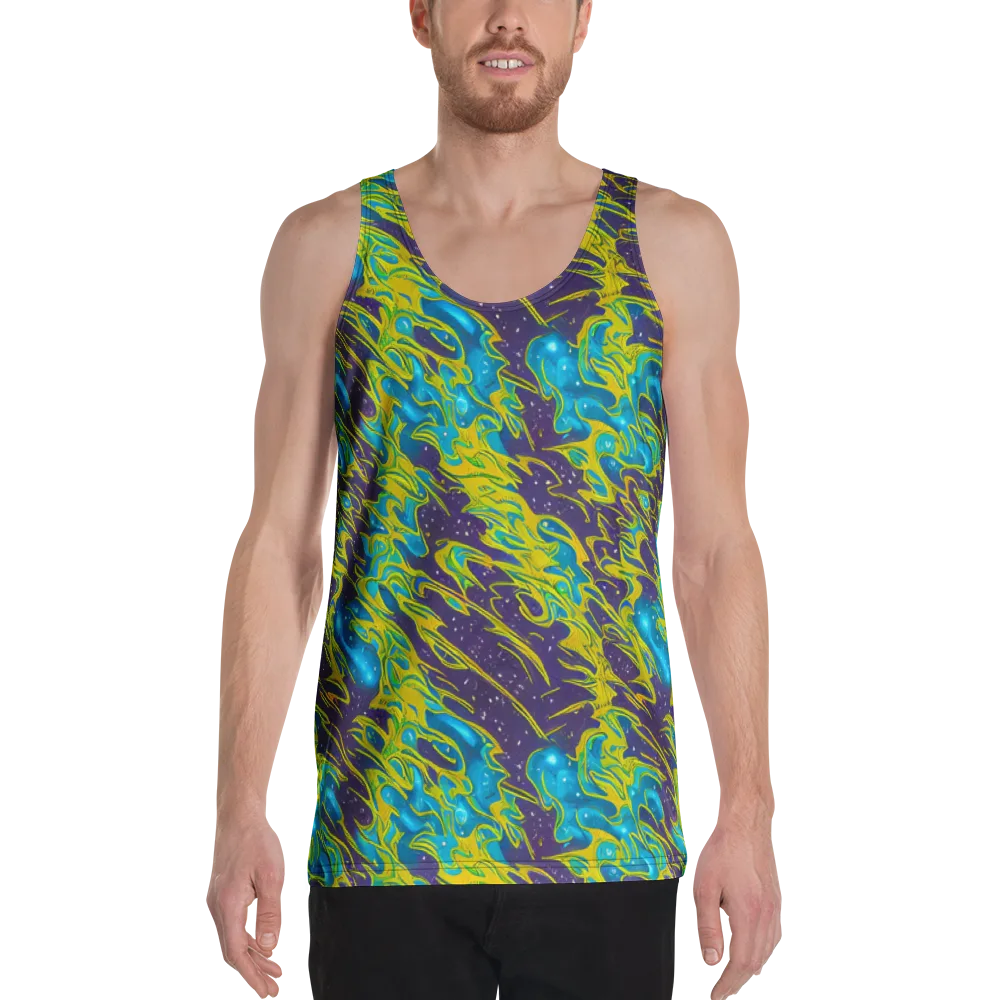 Aqua Eclipse on Men's Tank Top — Front