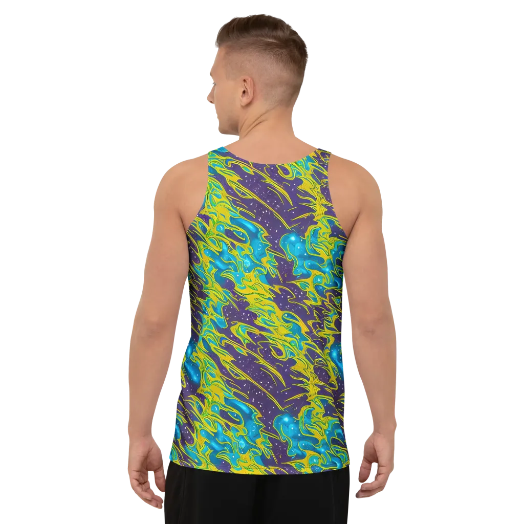 Aqua Eclipse on Men's Tank Top — Back