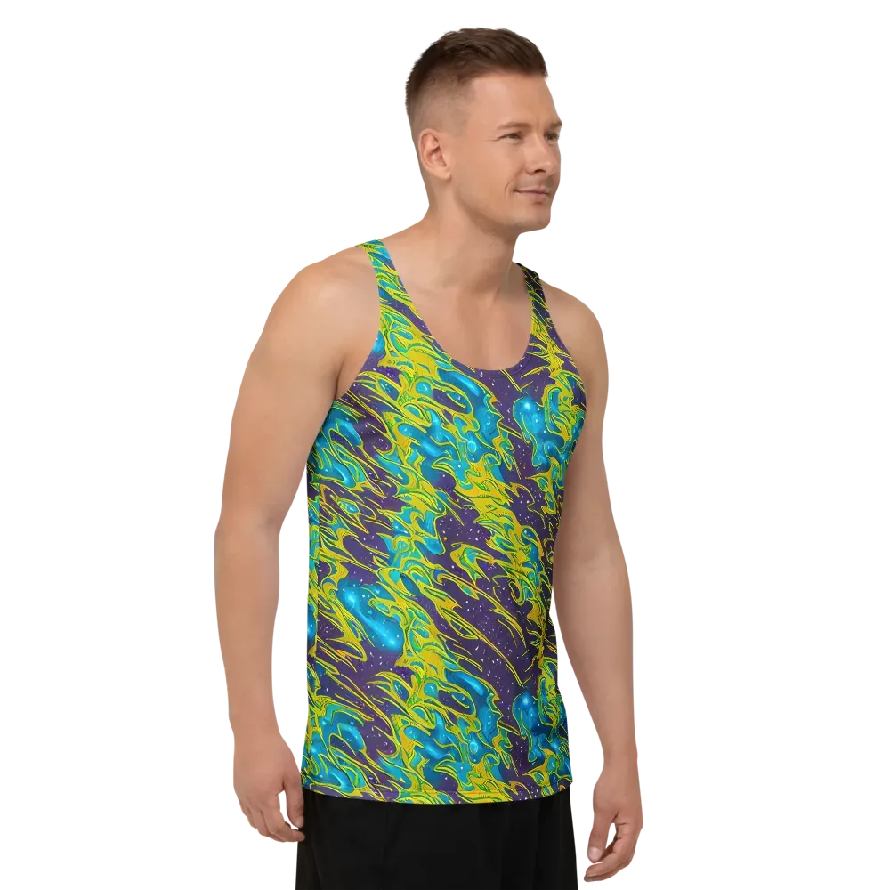 Aqua Eclipse on Men's Tank Top — Right Front