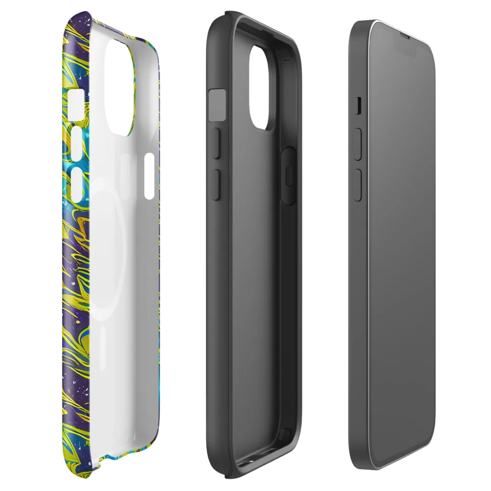 Aqua Eclipse on MagSafe Tough Case for iPhone® — Front