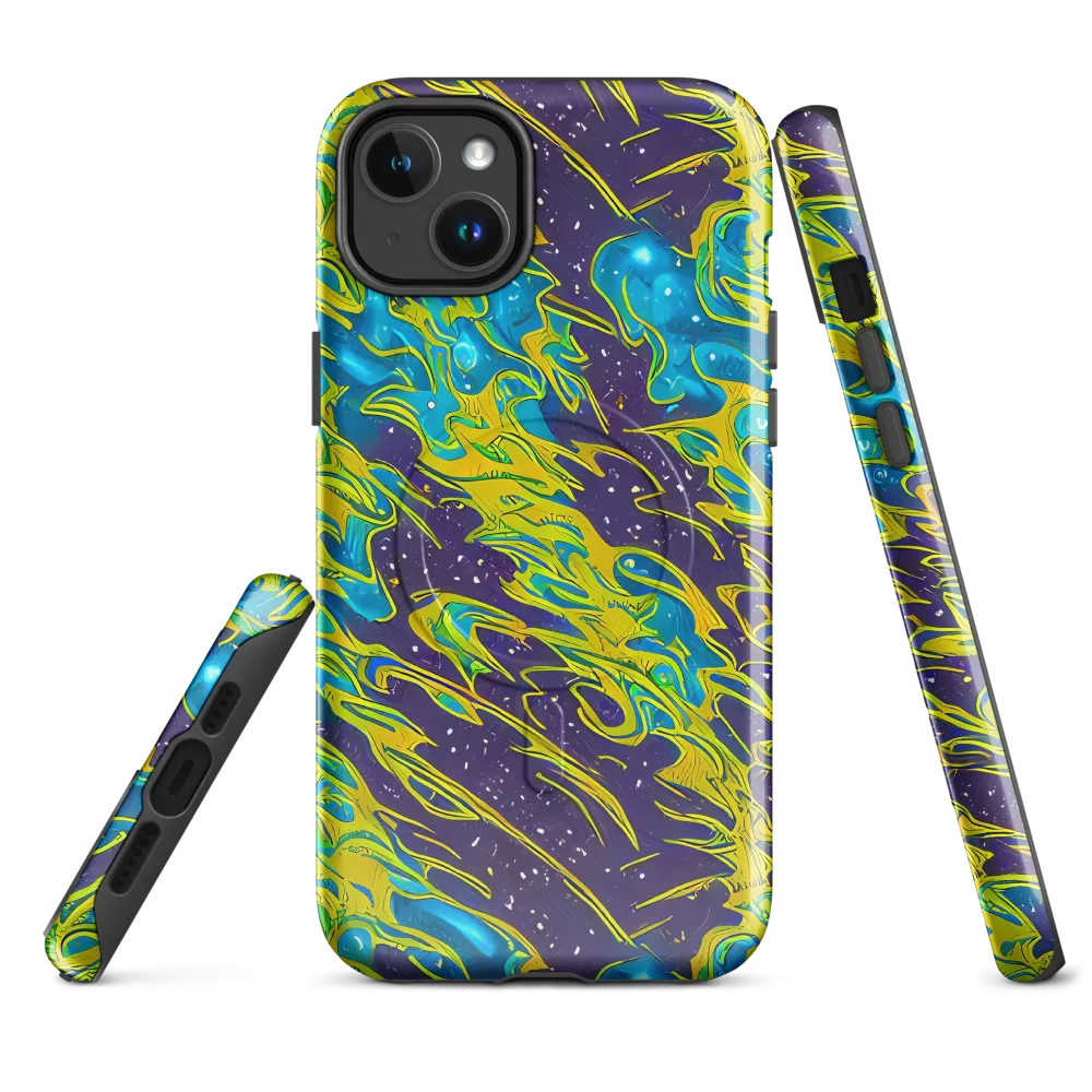 Aqua Eclipse on MagSafe Tough Case for iPhone® — Front