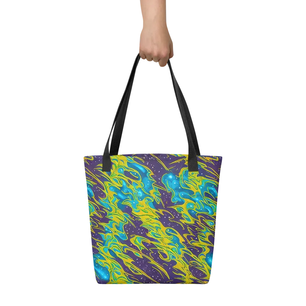 Aqua Eclipse on Tote Bag — Front
