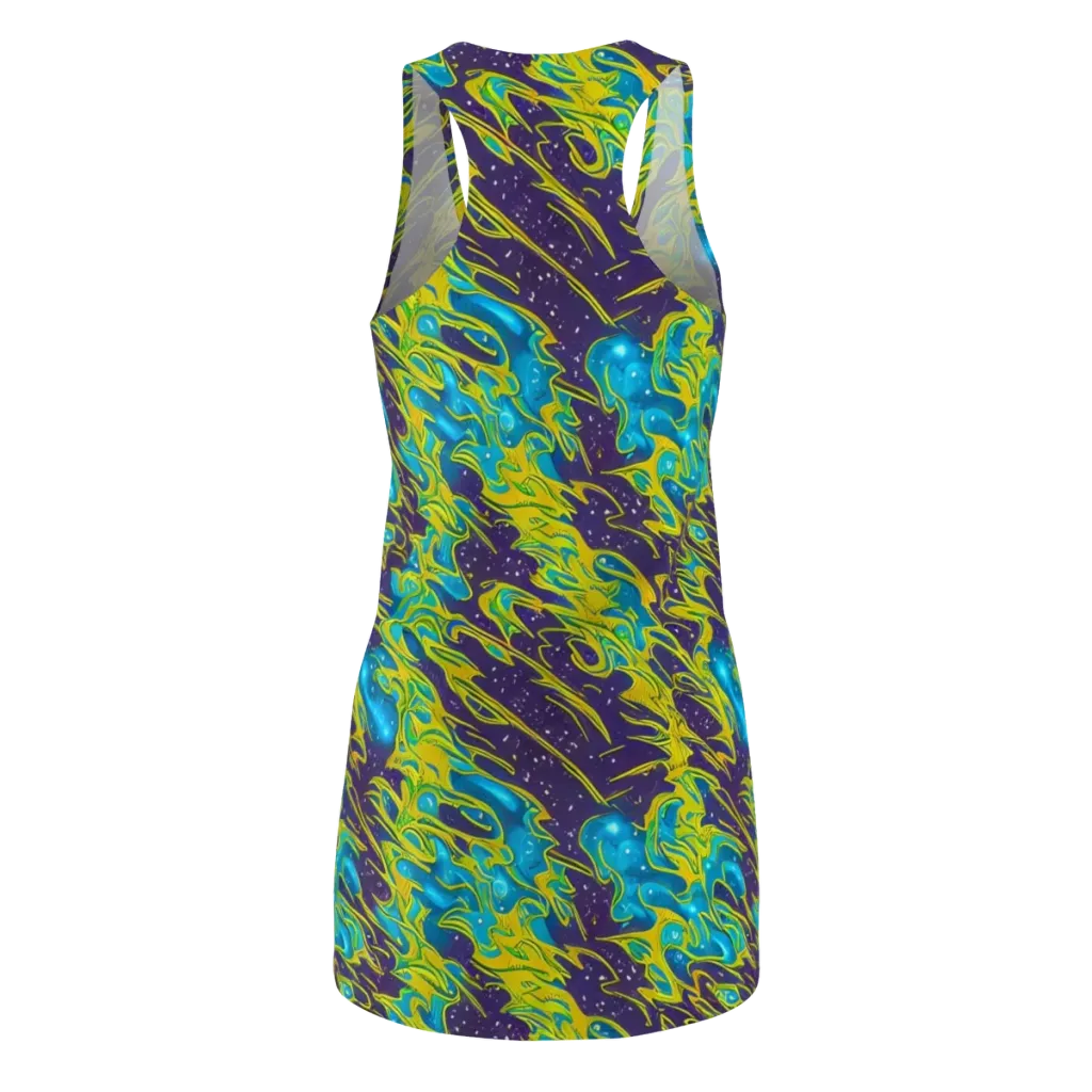 Aqua Eclipse on Racerback Dress — Back