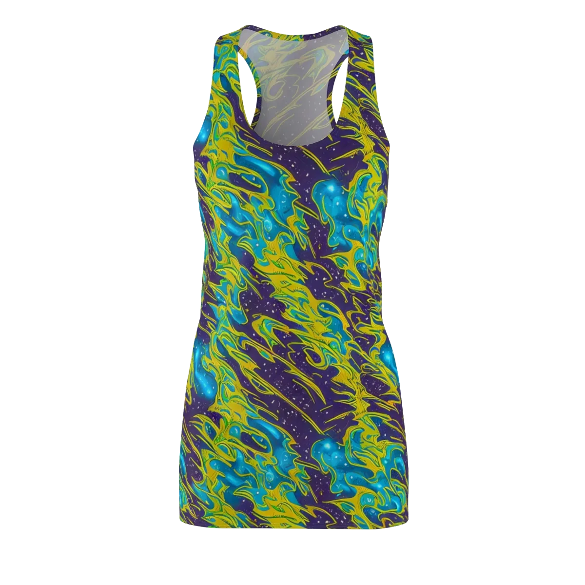 Aqua Eclipse on Racerback Dress — Front