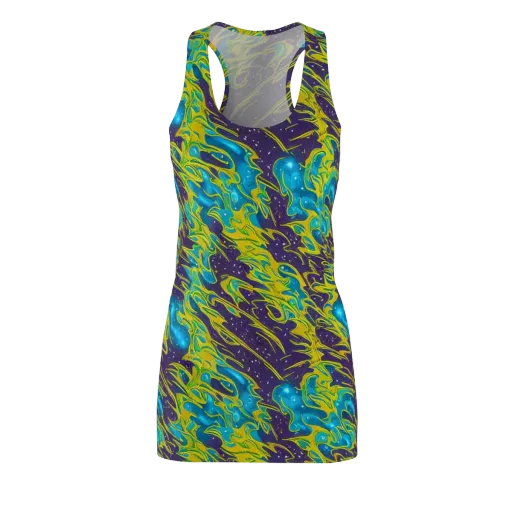 Aqua Eclipse on a Racerback Dress