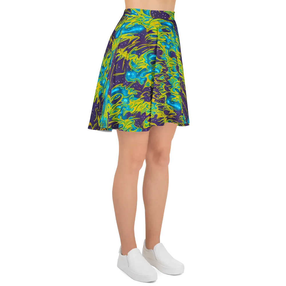 Aqua Eclipse on Skater Skirt — Right