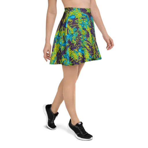 Aqua Eclipse on a Skater Skirt