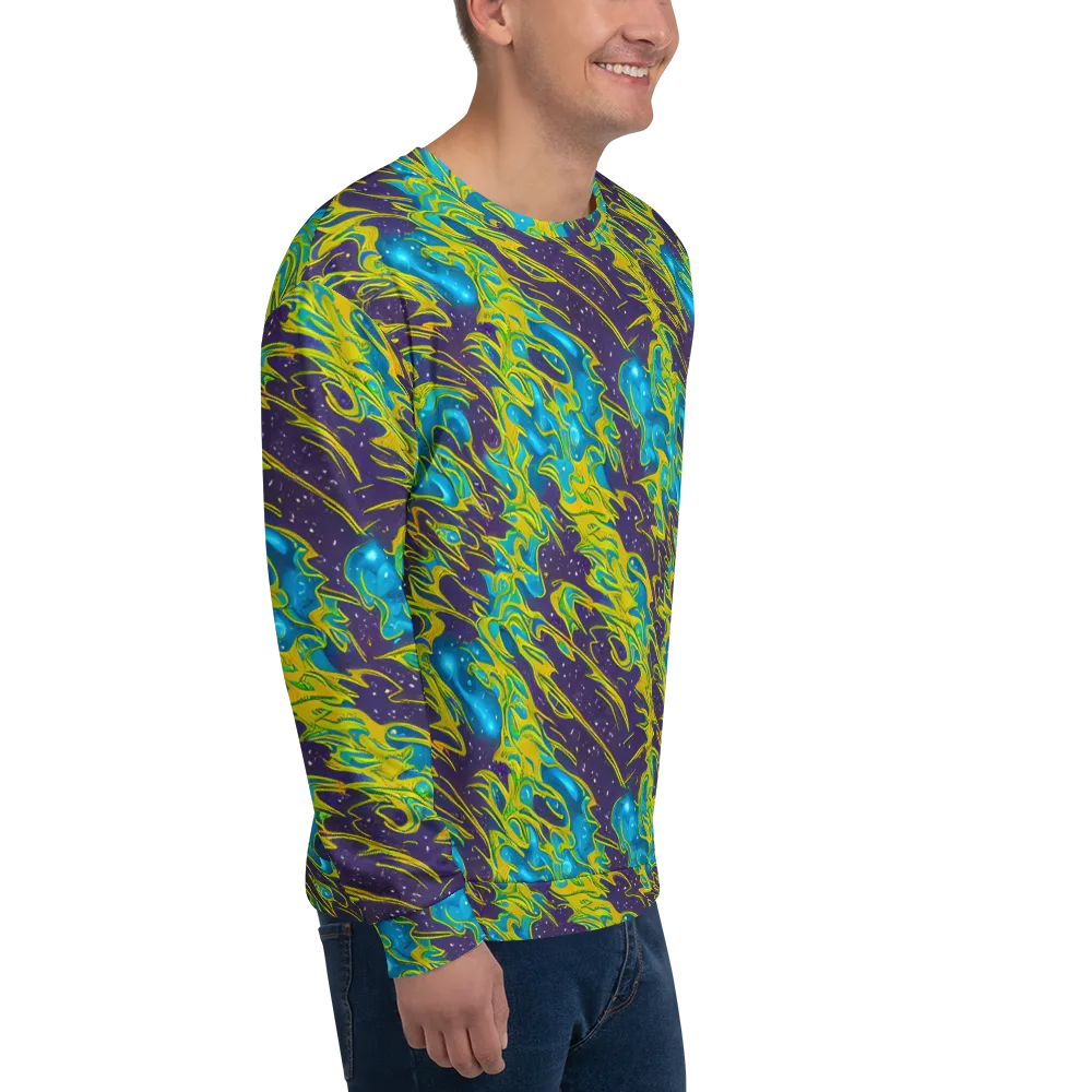 Aqua Eclipse on Sweatshirt — Right Front