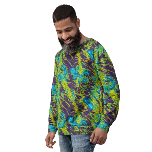 Aqua Eclipse on a Sweatshirt