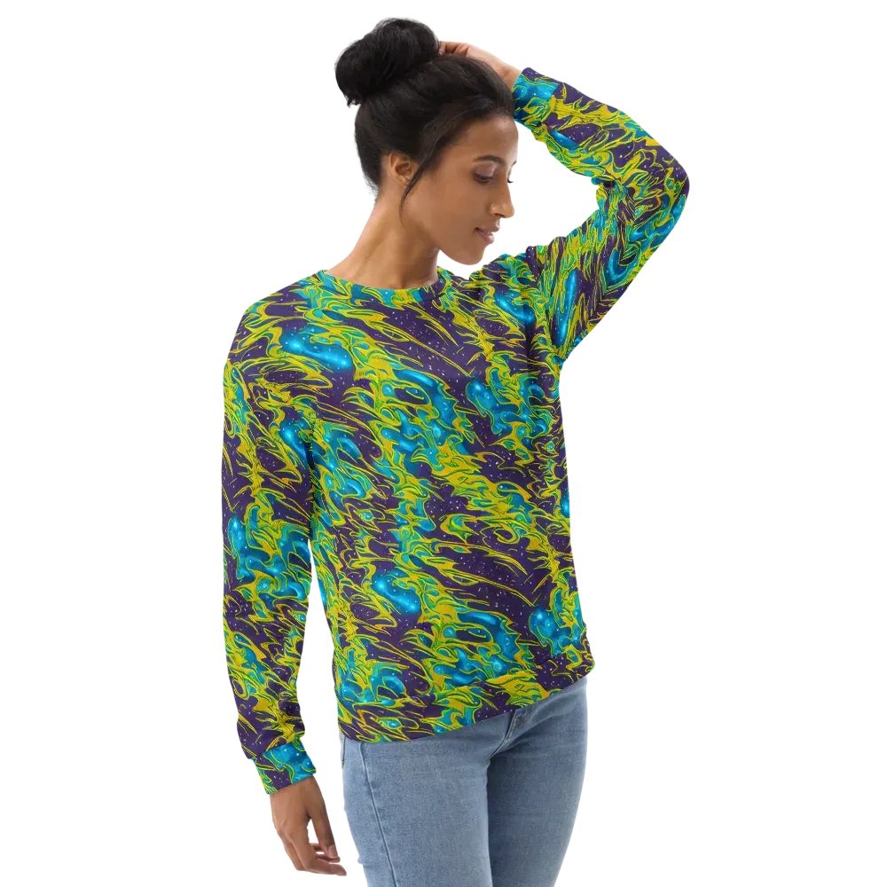 Aqua Eclipse on Sweatshirt — Right Front