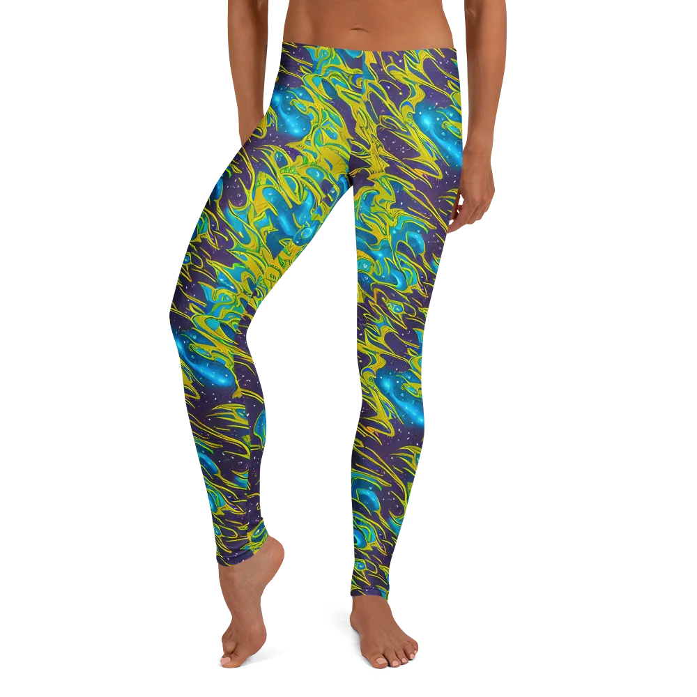 Aqua Eclipse on Leggings — Front
