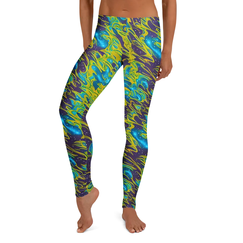 Aqua Eclipse on Leggings — Front