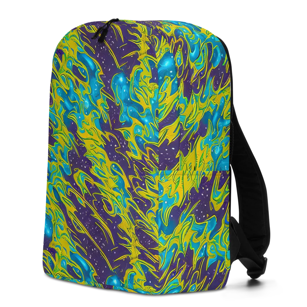 Aqua Eclipse on Minimalist Backpack — Left