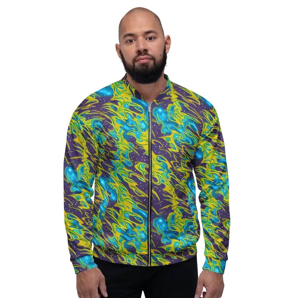 Aqua Eclipse on Bomber Jacket — Front