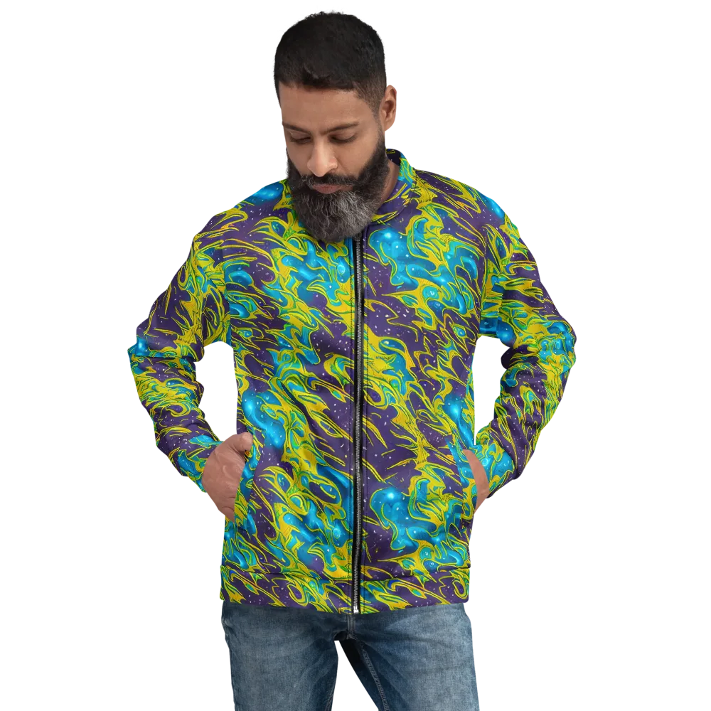 Aqua Eclipse on Bomber Jacket — Front