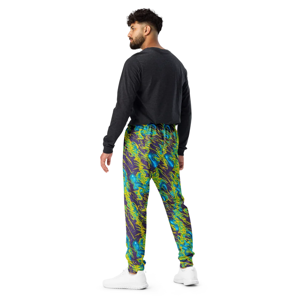 Aqua Eclipse on Men's Joggers — Back