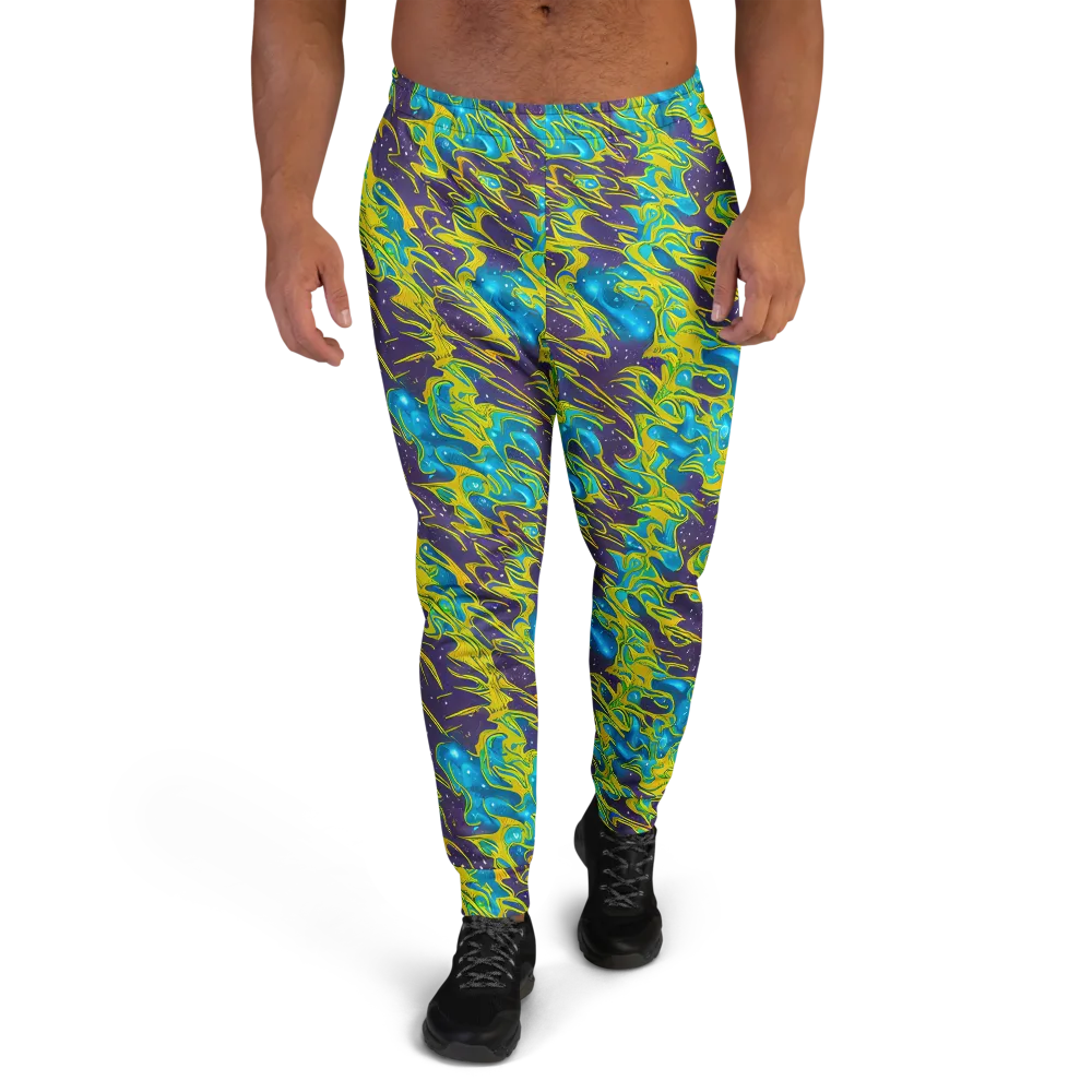 Aqua Eclipse on Men's Joggers — Front