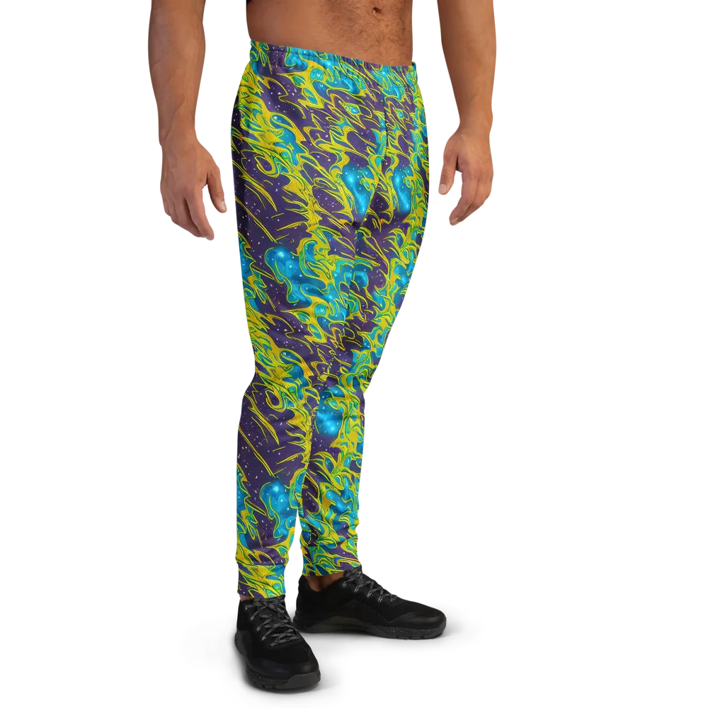 Aqua Eclipse on Men's Joggers — Right