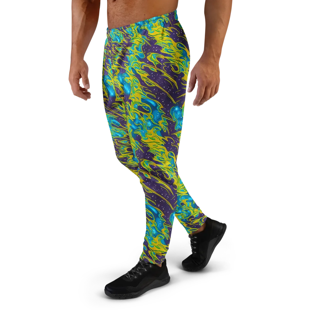 Aqua Eclipse on Men's Joggers — Left