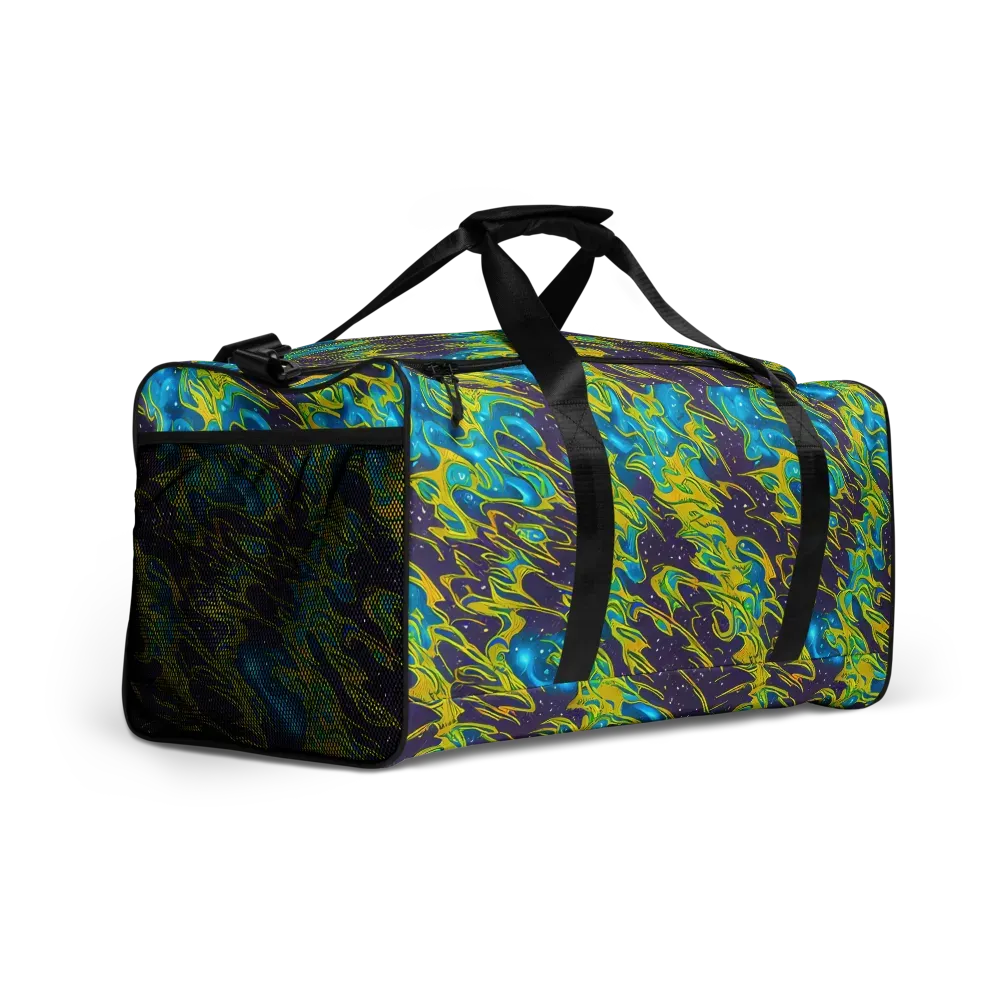 Aqua Eclipse on Duffle Bag — Right Front