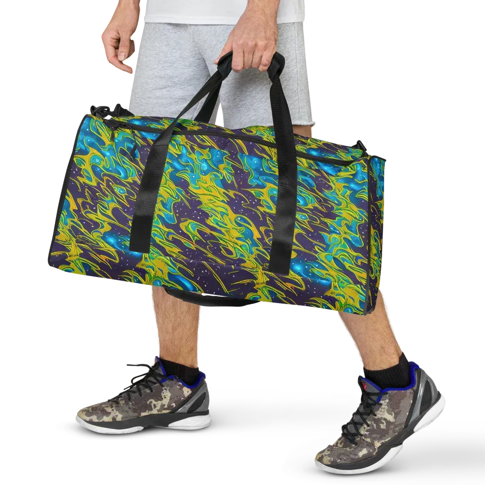 Aqua Eclipse on Duffle Bag — Front