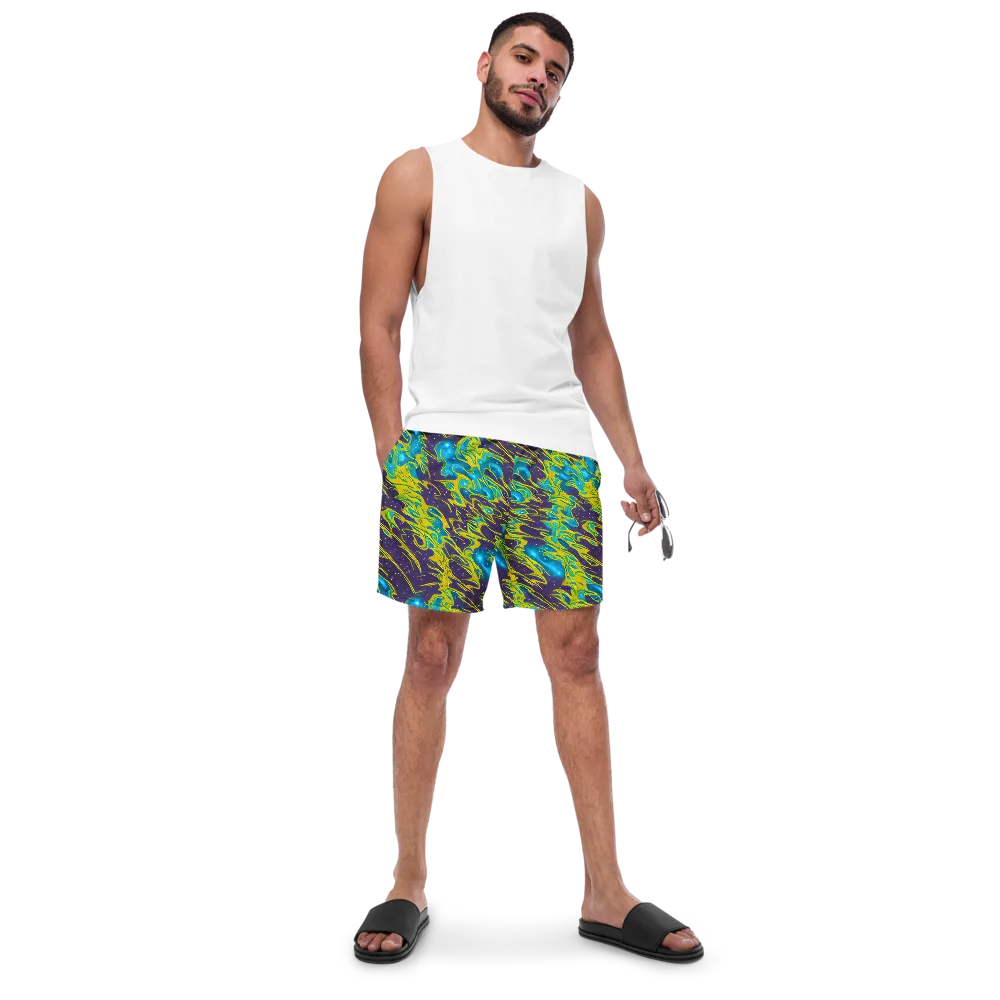 Aqua Eclipse on Swim Trunks — Front