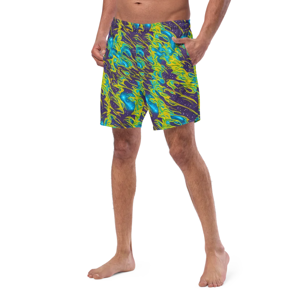 Aqua Eclipse on Swim Trunks — Left Front