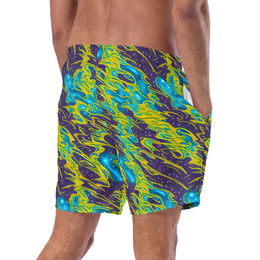 Aqua Eclipse on Swim Trunks — Right Back