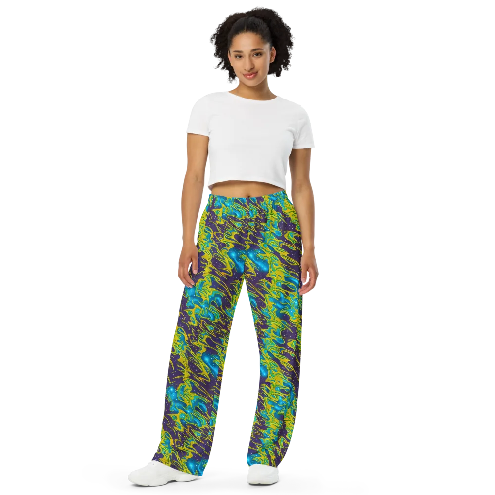Aqua Eclipse on Wide-Leg Pants — Front