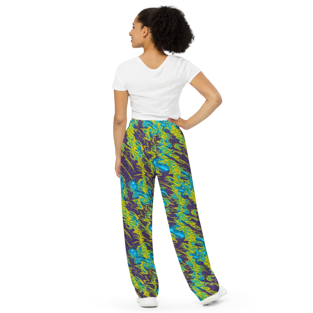 Aqua Eclipse on Wide-Leg Pants — Back