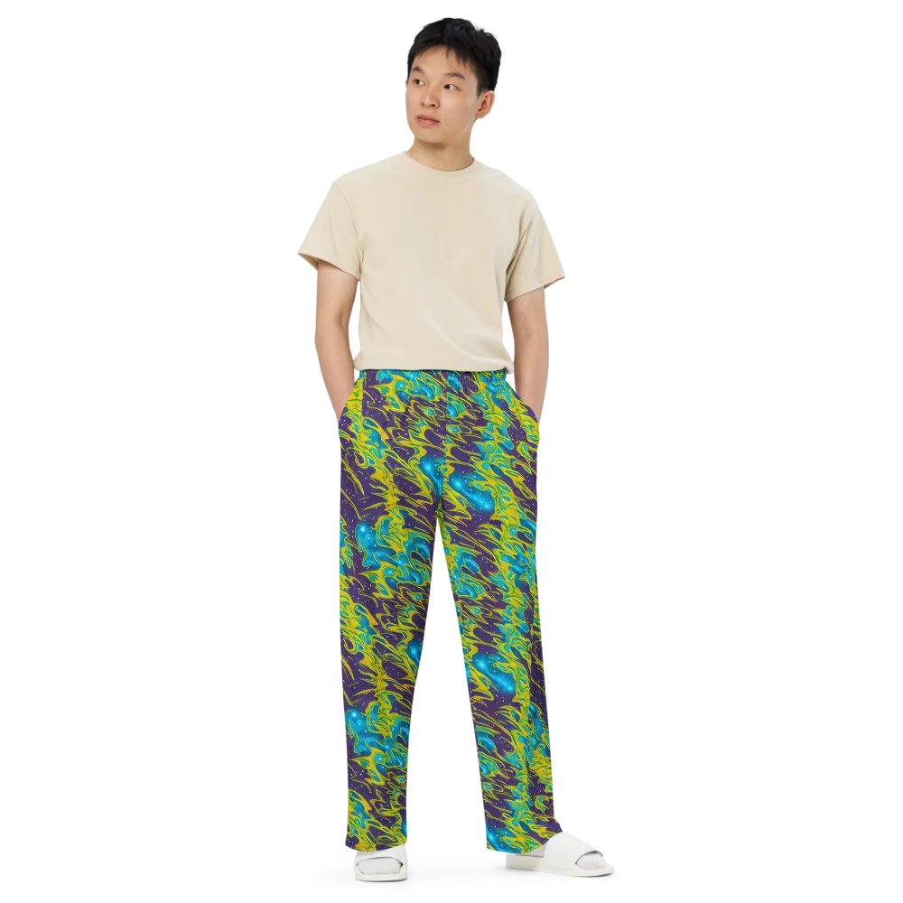 Aqua Eclipse on Wide-Leg Pants — Front
