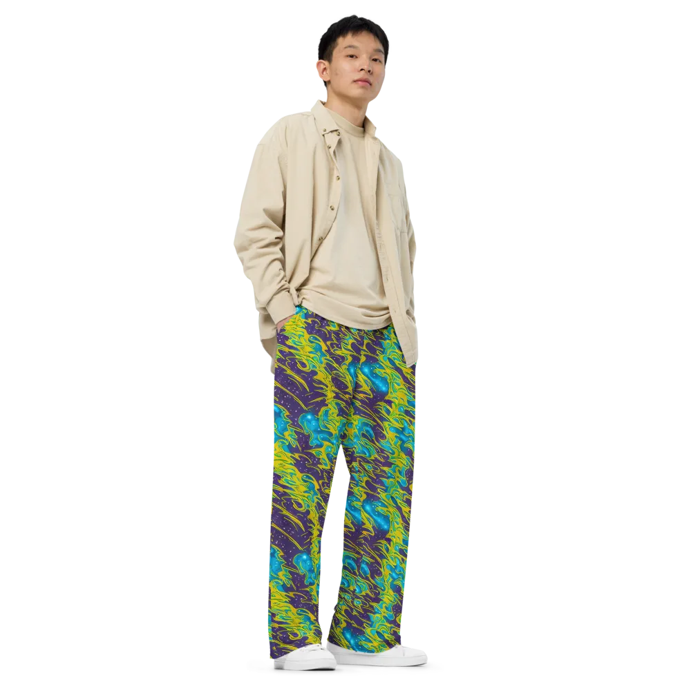 Aqua Eclipse on Wide-Leg Pants — Right Front