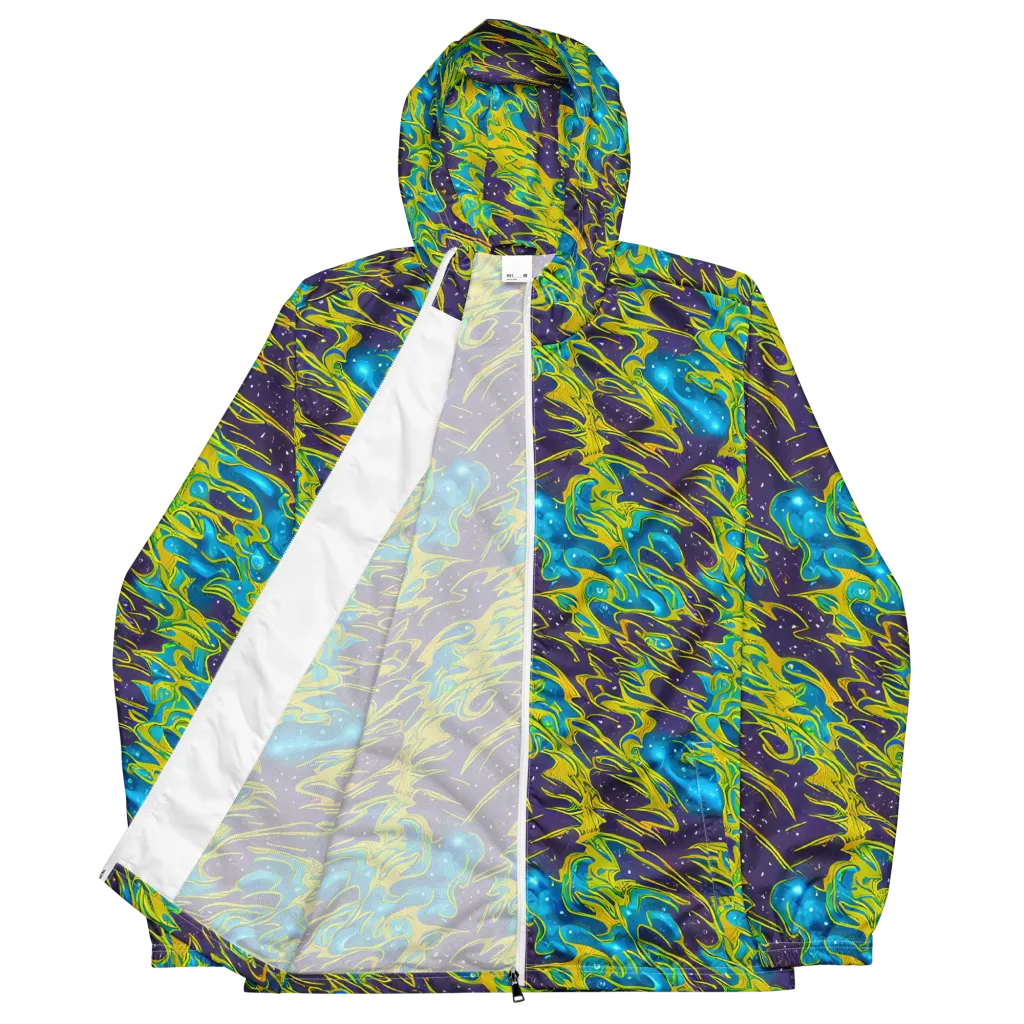 Aqua Eclipse on Men's Windbreaker — Front