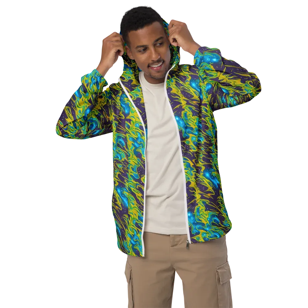 Aqua Eclipse on Men's Windbreaker — Front