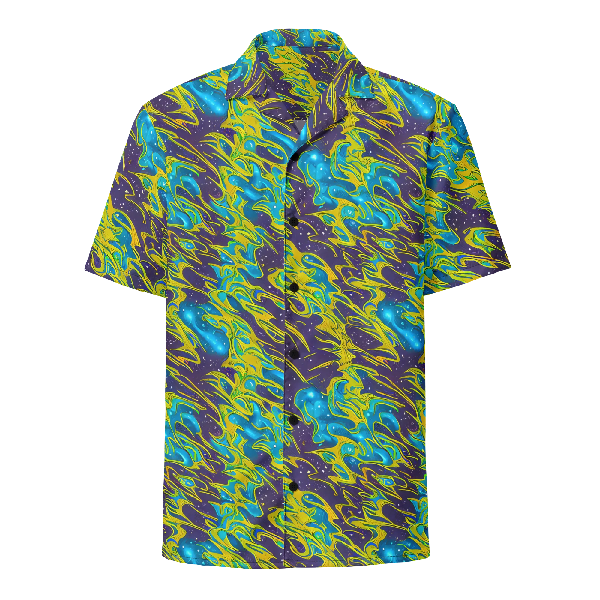 Aqua Eclipse on Button Shirt — Front