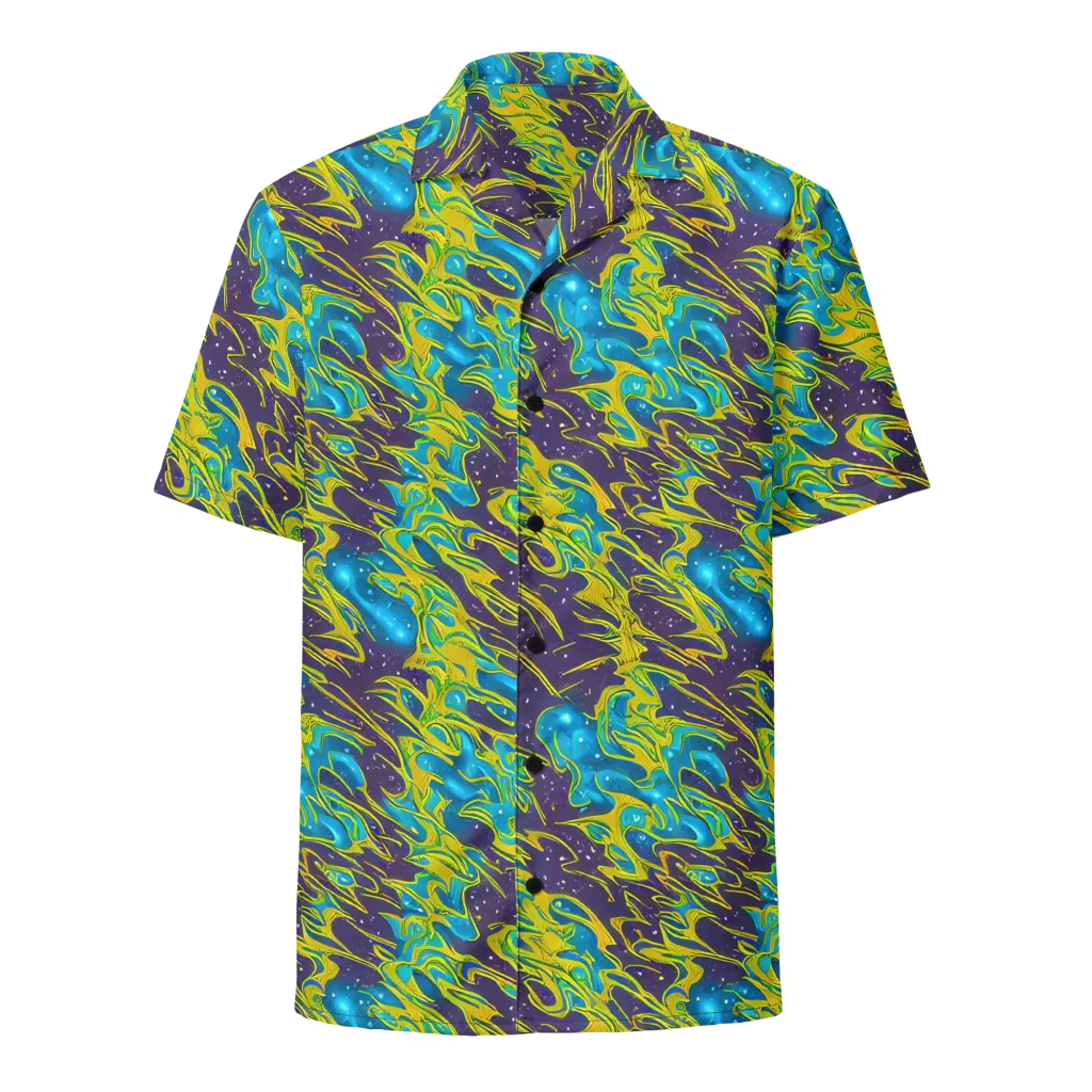Aqua Eclipse on Button Shirt — Front