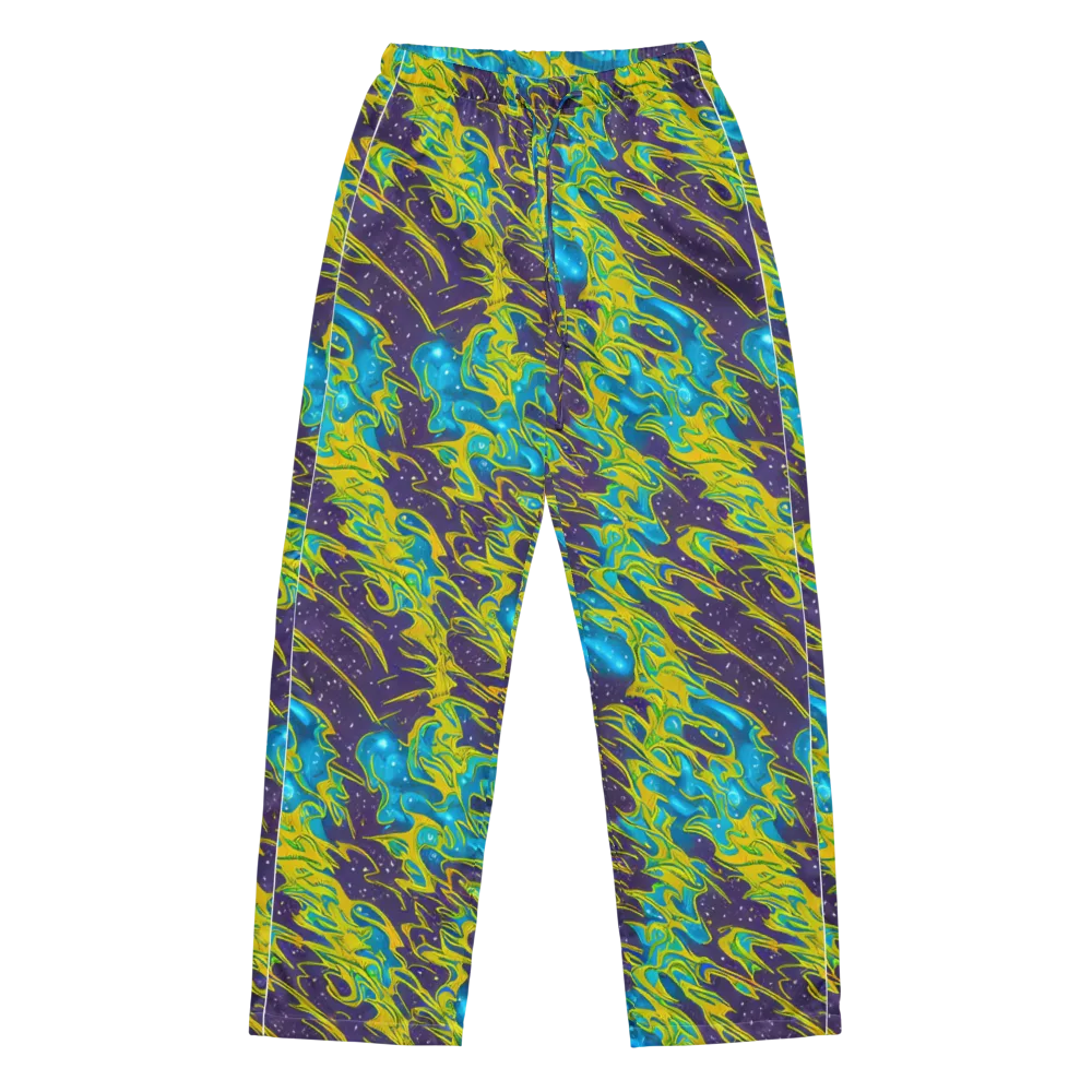 Aqua Eclipse on Women's Pajama Pants — Front