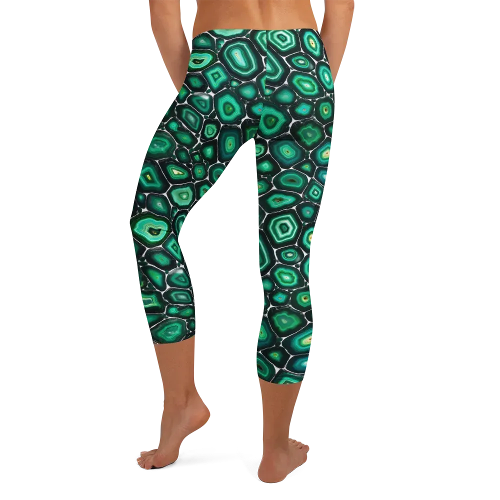 Verdant Agate on Capri Leggings — Back