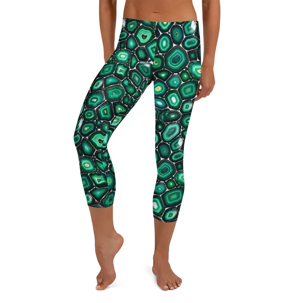 Verdant Agate on Capri Leggings — Front