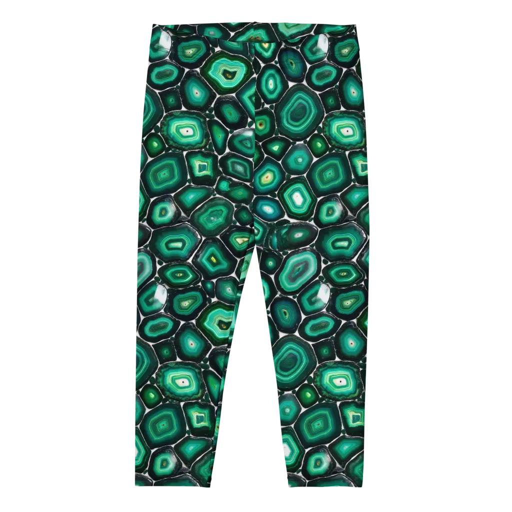 Verdant Agate on Capri Leggings — Front