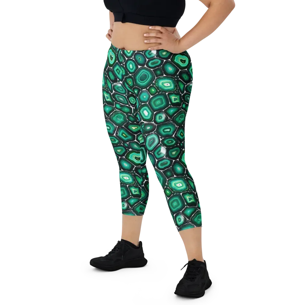 Verdant Agate on Capri Leggings — Front