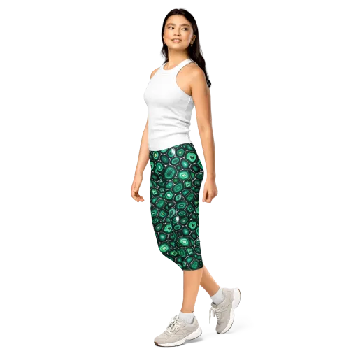 Verdant Agate on a Capri Leggings
