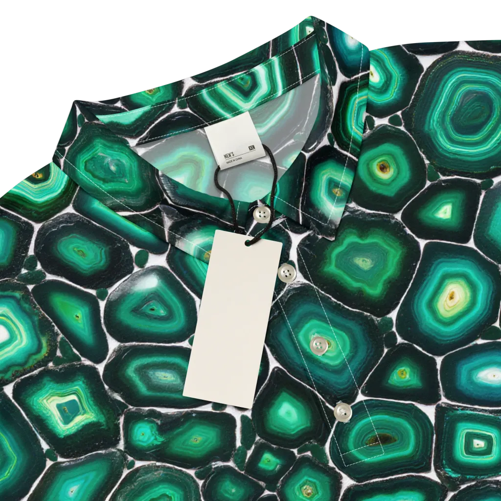 Verdant Agate on Men's Slim Fit Polo Shirt — Product details