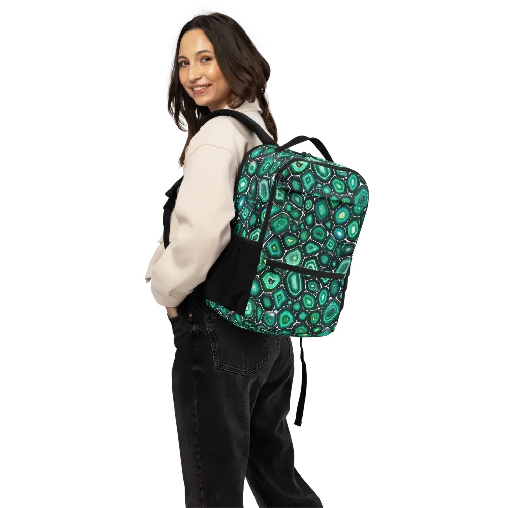 Verdant Agate on Utility Backpack — Back