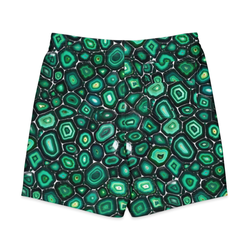 Verdant Agate on Men's Board Shorts — Back