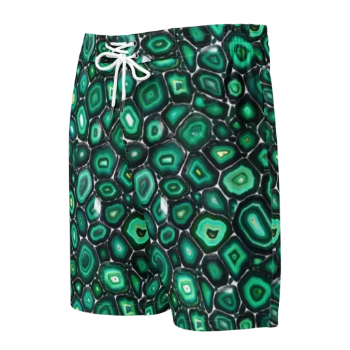 Verdant Agate on a Men's Board Shorts